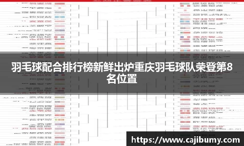 羽毛球配合排行榜新鲜出炉重庆羽毛球队荣登第8名位置